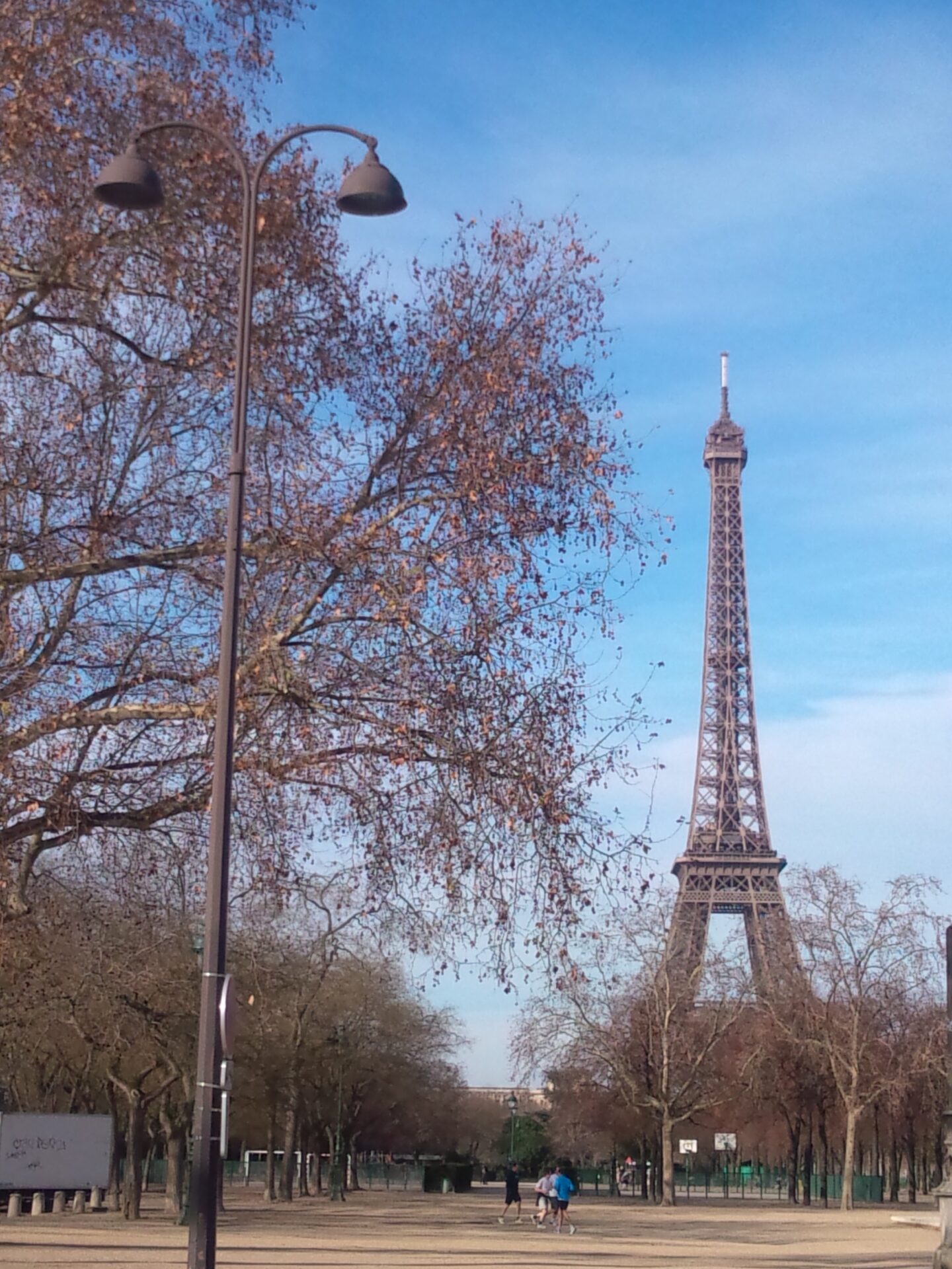 珍しく晴れた1月のパリ