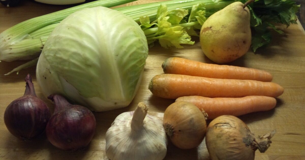 パリのマルシェで買った野菜